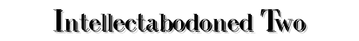 IntellectaBodoned Two font